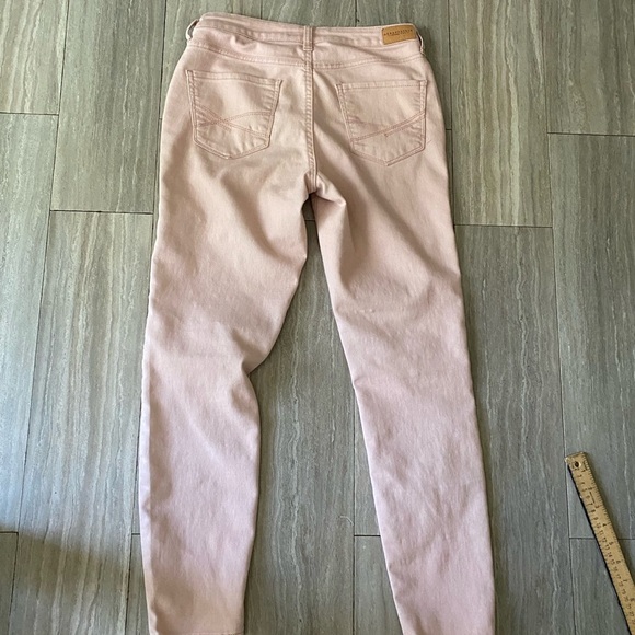 Aeropostale Women size 4 Light Pink High Waisted Jegging Jeans Mid Rise Stretch - Picture 5 of 7